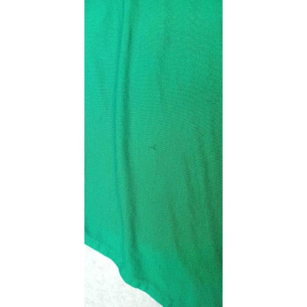 Bcbg Maxazria Midi dress Womens Small Green Flowy  Zippered Shoulder Tier Down - Picture 12 of 12
